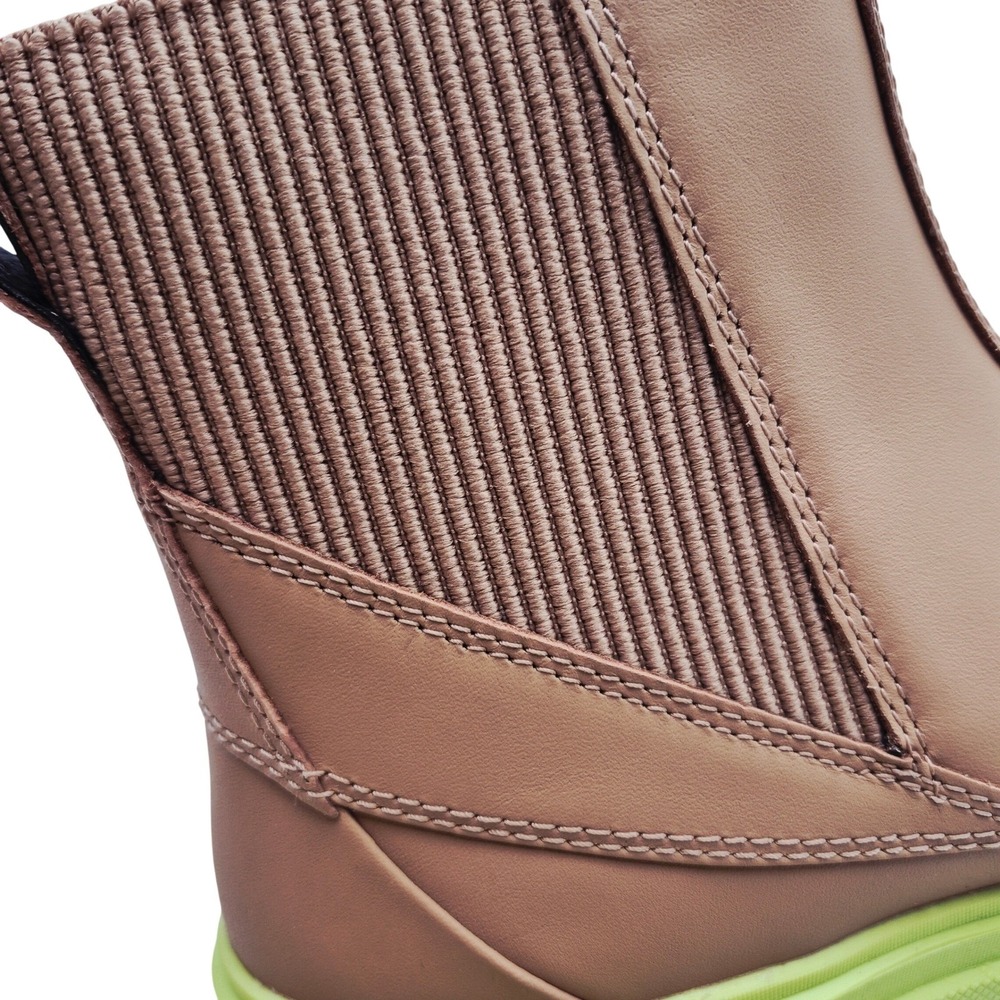 Sorel Caribou X Waterproof Platform Boots Chelsea Women's Size 10 Tan Lime Green - Picture 11 of 16